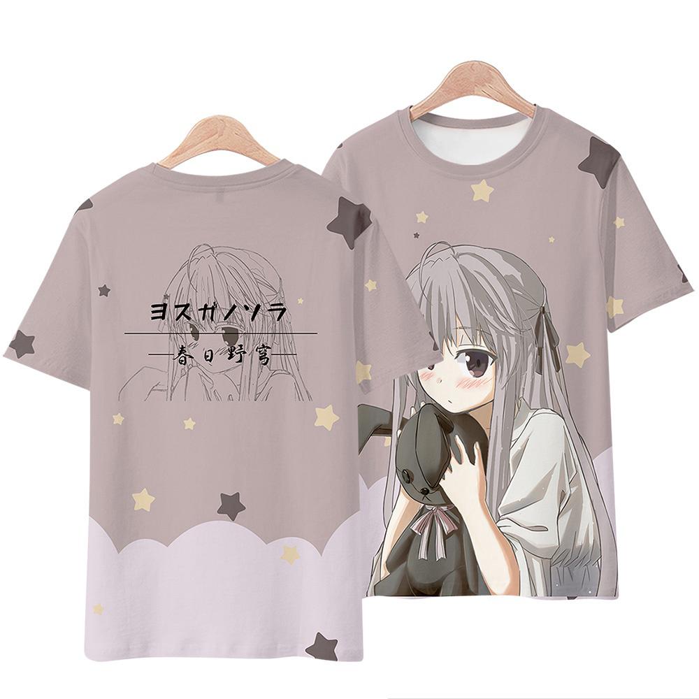 T-Shirts 3D-Druck Anime Yosuga No Sora T-Shirt Mode Kinder Freizeit Jungen Mädchen Kinder Cartoon Rundhals T-Shirt T-Shirts Oberteile Kleidung