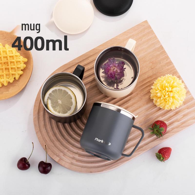 304 Stainless Steel Cartoon Water Cup with Lid for Kids - Children's Milk and Drinking Mug