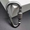 Safety Multicolor Aluminium Climbing Button Alloy Carabiner Camping Hiking Hook Buckle Keychain