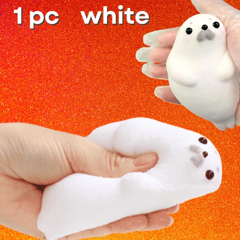

Seal Taba Squishy Toy Cute Kawaii Animal Squeeze Toy Relax Fidget Soft Slow Rising Relaxing Fun Desk Decoration for Adults