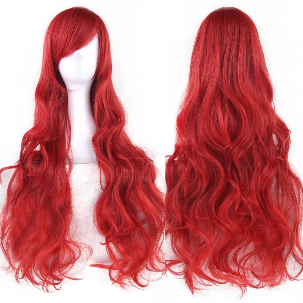 Peluca de Pelo Sintético Largo en Capas Resistente al Calor para Cosplay de Anime Halloween para Mujeres