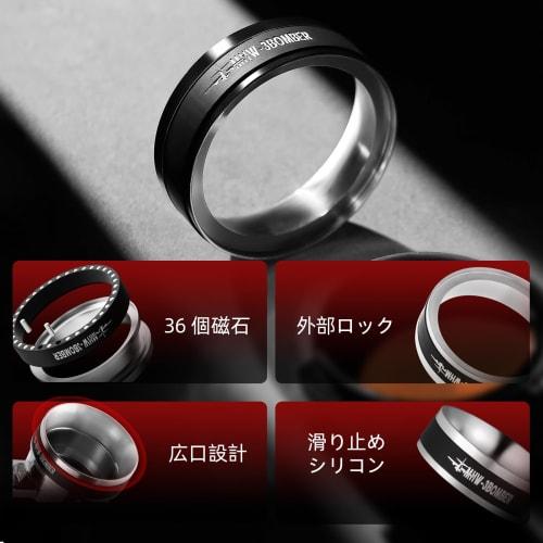 MHW-3BOMBER 58mm Dosing Ring, Magnetic Coffee Dosing Funnel with 36 Magnets, Strong Adsorption, External Lock, Shatterproof, Espresso Dosing Ring T583