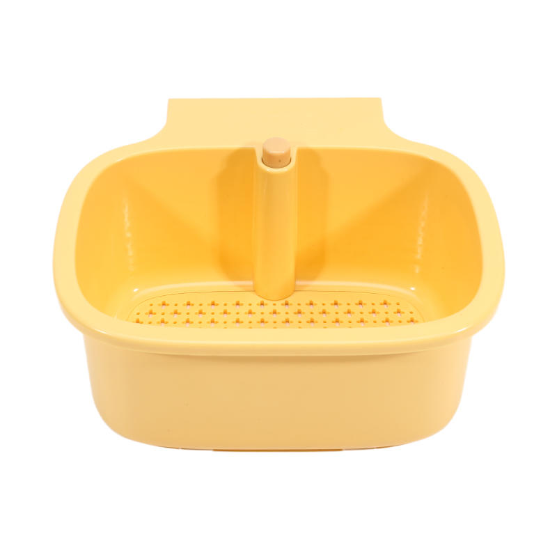 Kitchen Sink Filter Basket Sink Washing Basin Anti Leak Filter Basin One Click Press Type Grid Drain Storage Rack