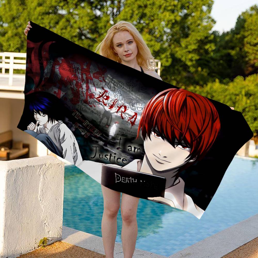 Anime Death Note Microfiber Beach Towel Absorbent Quick dry Soft Yoga Swimming Resort Mountain Climbing Towel