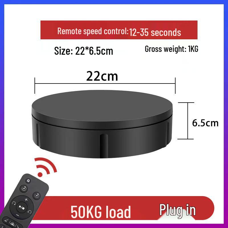 High-Capacity Electric Rotating Display Stand for Photography and Video