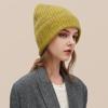 Cold Hat Big Head Wing Thick Wool Hat for Women Spring Versatile Warm Loose Face Small Ear Protection Knit Hat Piles of Hats