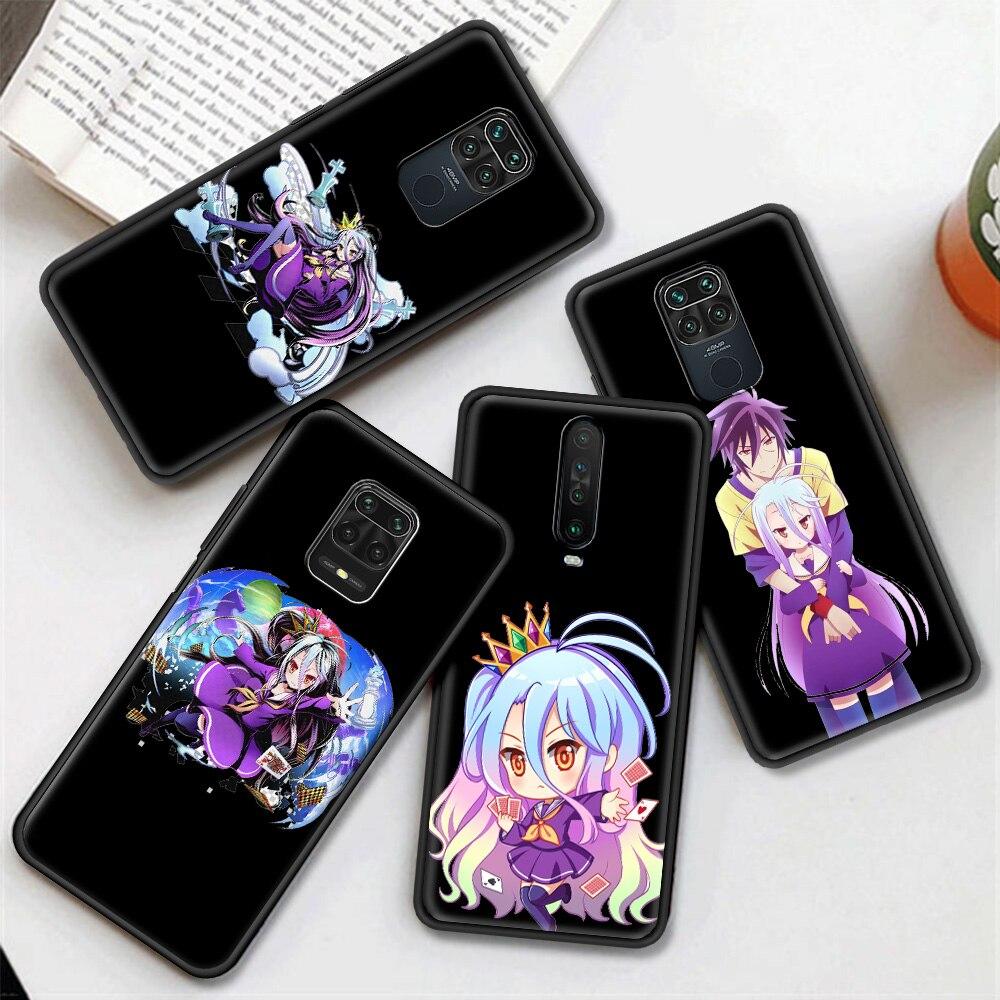 Anime NO GAME NO LIFE Pouzdro na telefon pro Xiaomi Redmi Note 8 11 10 Pro 10S 9S 9 9T 8T 9C 9A 8A 7 K40 Herní Silikonový Kryt