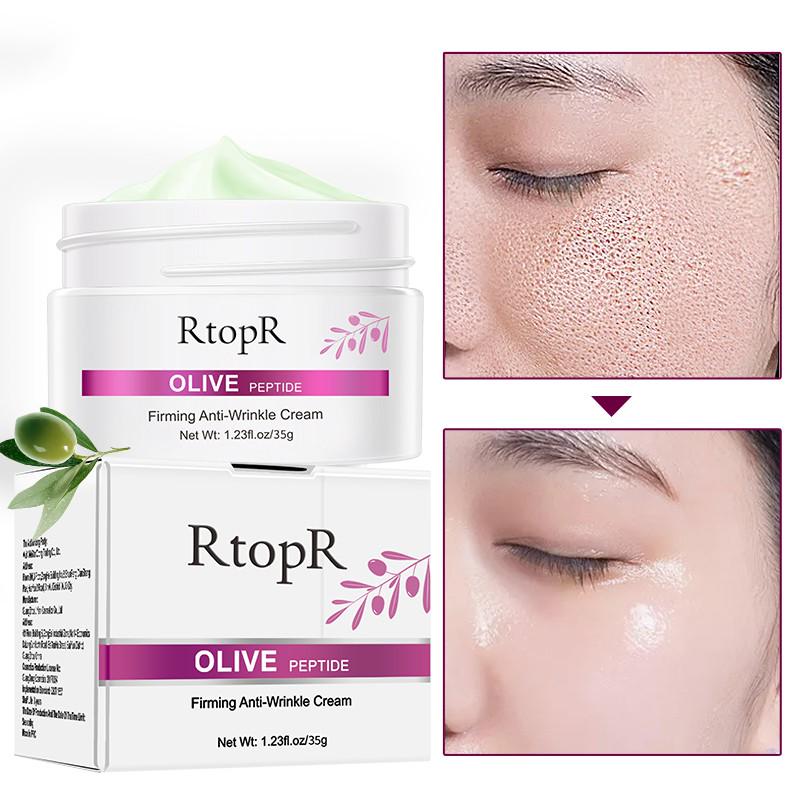 Olive Peptide Firming Anti-Wrinkle Cream Reduce Face Fine Lines Tighten Pores Whitening Oil-control