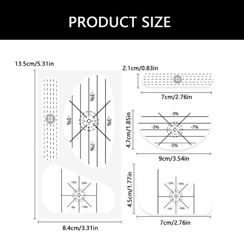 50pcs Golf Training Practice Aids Labels Putter and Iron Stickers Golf Impact Tape for Training Equipment