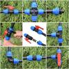 Irrigation 3-Way Ball Valve Plastic Water Pipe Fittings T-type PE Pipe Faucet Diverter  Garden