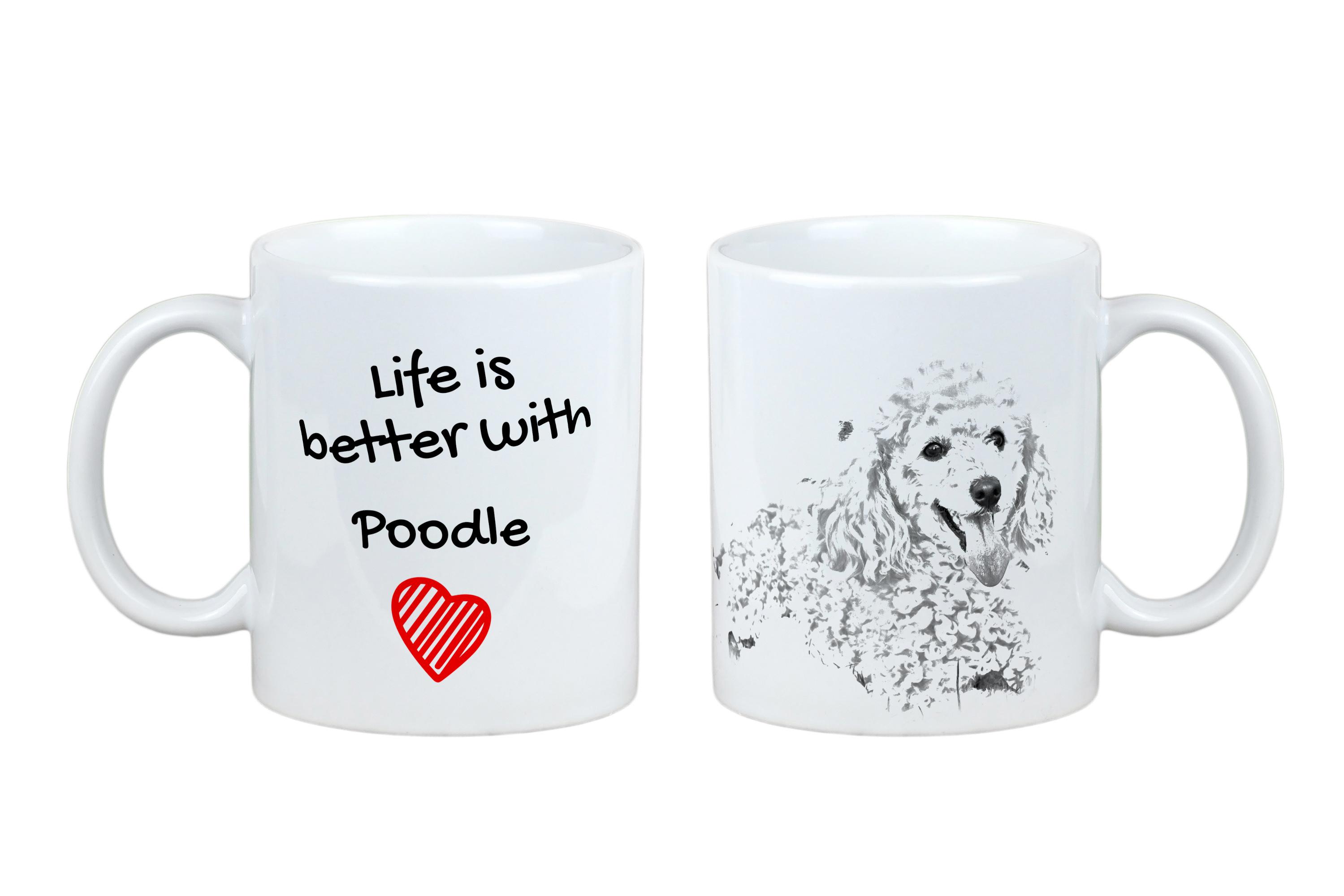 

Poodle - cup with a dog, cup with a photo, personalized gift from the Art-Dog brand білий