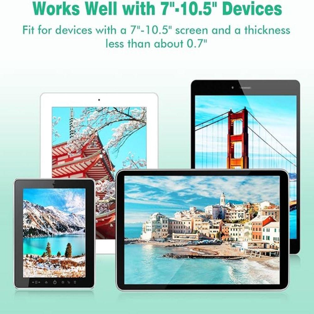 Silicone Holding Net Backseat Seat Universal Stand Black Tablet Mount for Car Back Seat  Kids