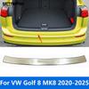 For Volkswagen VW Golf 8 MK8 Pro R -2024 2025 Exterior Rear Trunk Bumper Foot Plate Door Sill Scuff Guard Plate Accessories