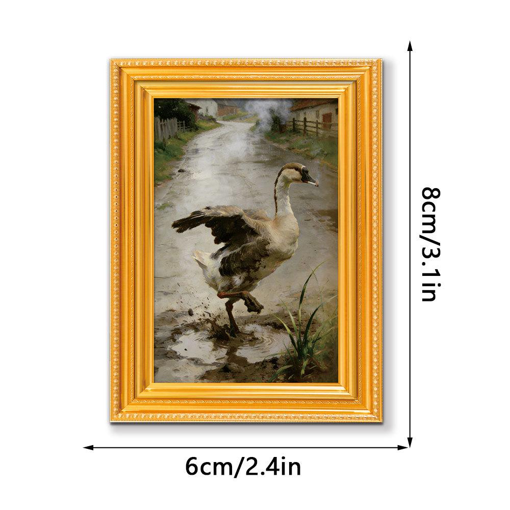 3D Wooden Photo Frame Poster Refrigerator Magnet - Creative and Quirky Decorative Magnet