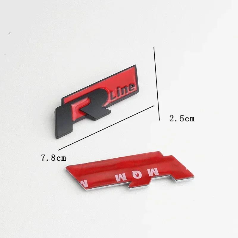 VW 2026 Hot Car Front Grille Emblem for Volkswagen Rline Polo Passat B5 B7 Golf 3 4 5 Jetta Touareg Beetle Tail Trunk Fender Bad FMPQT1
