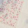 Charming Petal Flower Colorful Wildflowers Daisy Leaves 5D Relief Self Adhesive Nail Art Sticker Decoration Manicure Decal DIY