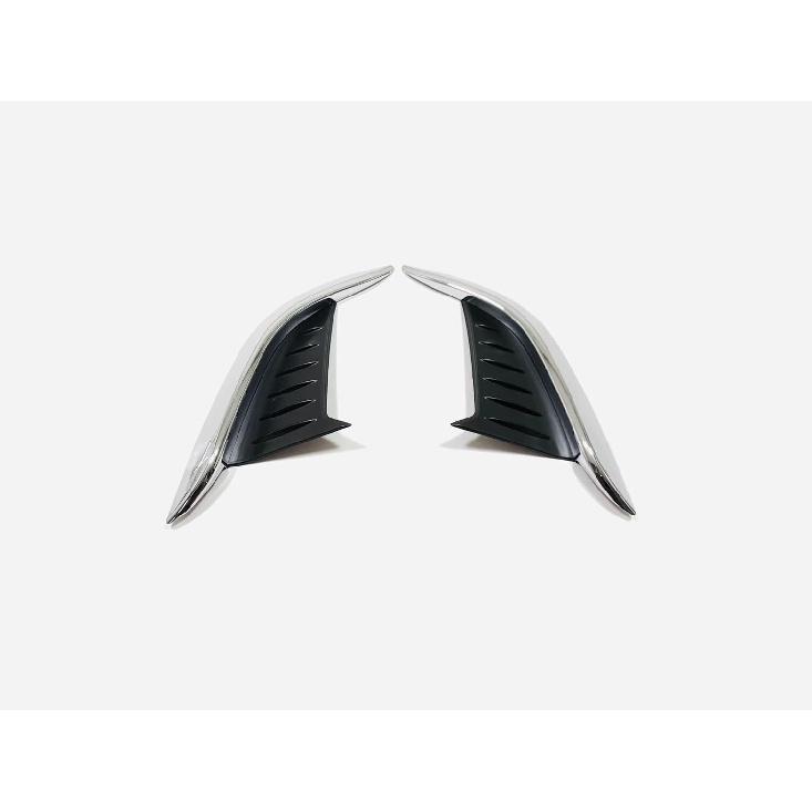 Car Accessories Fit for Toyota Corolla cross 2022-2024 ABS (Chrome Black) Front Fog Light Lamp Frame 2pcs