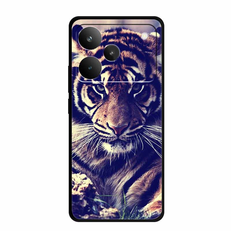 Für Realme P4 Pro 5G Hülle P4Pro Weiche TPU Silikon Rückabdeckung Für Realme P4 Pro Tiere 6,8" Bemalter Wolf Löwe Hülle Schale Tasche