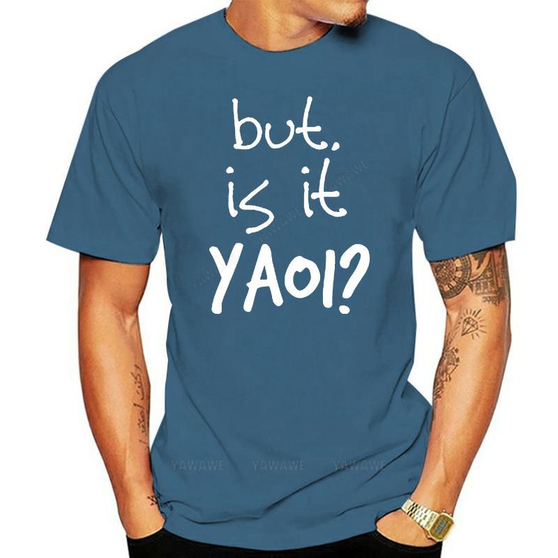 Мужская футболка Yaoi cute yaoi Is It Yaoi аниме BL fandom fangirl персонализированная хлопковая S-XXXL Pictures Loose Comical футболка топ XS темно-синий 2189₽