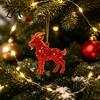 Lightweight Holiday Hanging Ornament Goat Christmas Tree Ornaments, Decorative 2D Flat Acrylic Party Decor Pendant for Home Decor, Festive Decorations