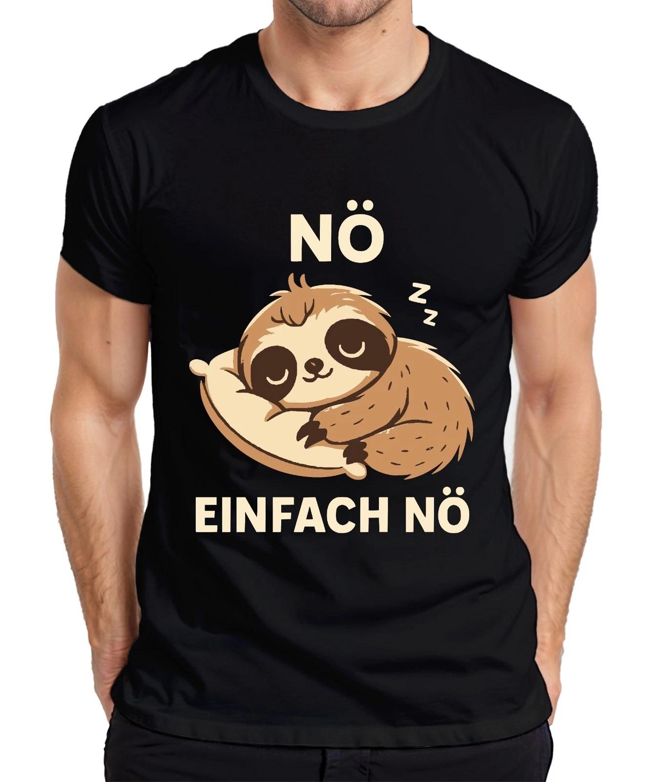 Sloth Sleeping NÖ EASY NÖ Cute Lazy Gift Funny Kids Mens T-Shirt- 2XL