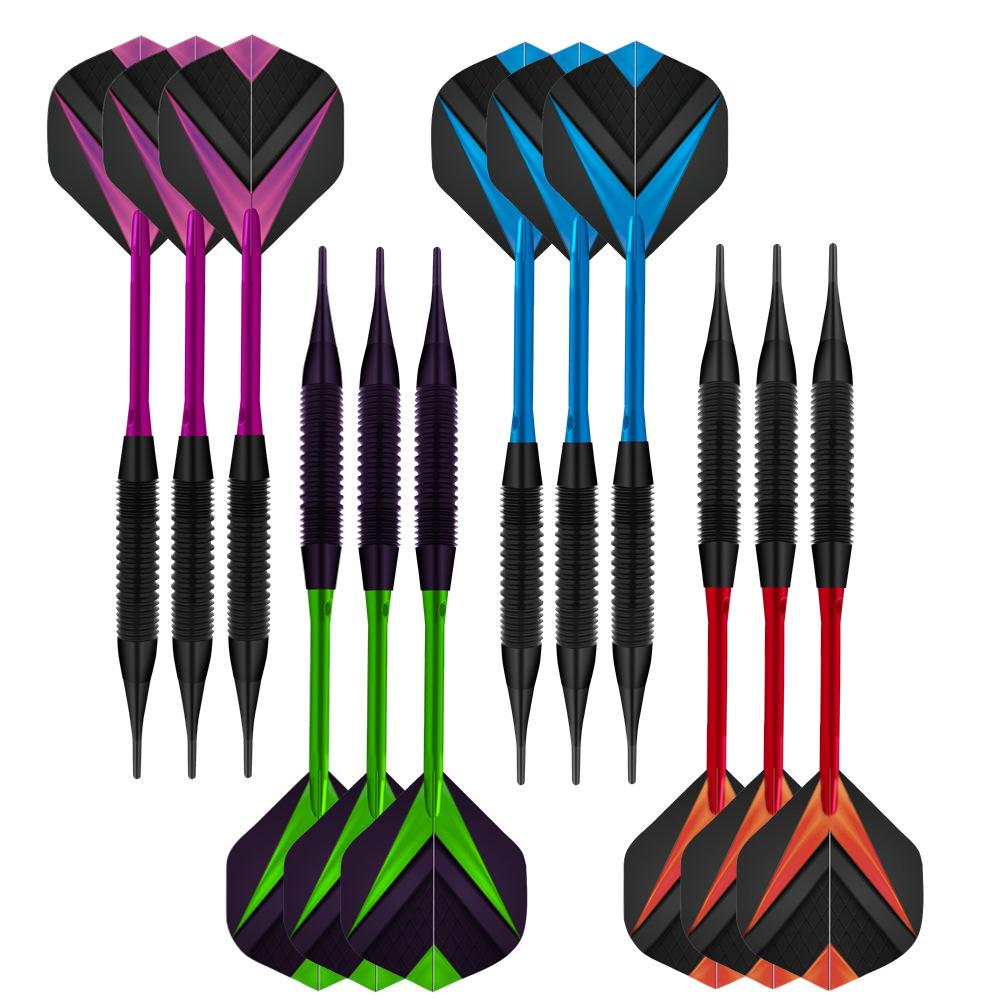 Soft Tip Darts Set Aluminum Shaft Professional Darts Plastic Tip Sets 2BA Replacement Tips