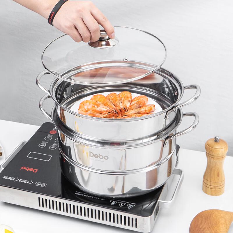 Debo Sibel 2-Layer 28cm Stainless Steel Steamer Pot
