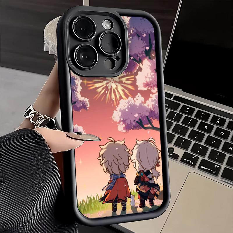 Phone Case for iPhone 17 Air 16E 15 16 Pro Max Genshin Impact Kazuha Cover 14 Plus 13 12 Mini Soft Shell Silicone Fundas