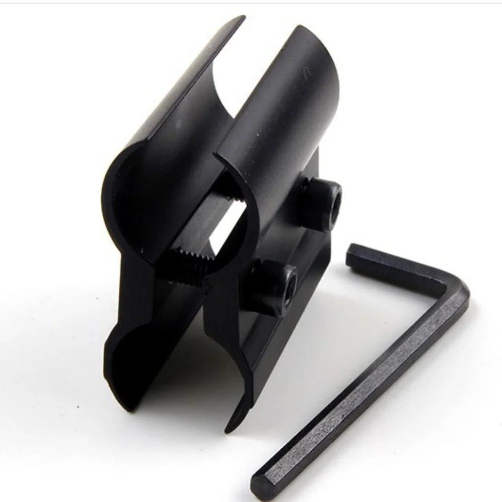 Pince de guidage pour montage de lunette de visée - Fixation sur canon pour accessoires de chasse à vision nocturne IR, lampe de poche et laser