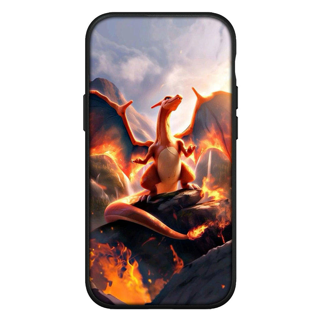 Husă pentru iPhone 16 15 Xiaomi Redmi Note 14 13 12 11 Pro Max X 8 9 16e Samsung Galaxy S25 S24 S23 Moto OPPO Huawei Husă de telefon drăguță cu Pikachu Charmander