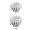 50/100pcs Pour Over Coffee Filter Papers 50 Sheets; Fits B75 Coffee Dripper & 1-2 Cups Wave Dripper Coffee Filter Papers