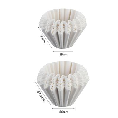 50/100 Stück Pour Over Kaffeefilterpapier 50 Blatt; Passend für B75 Kaffeefilter & 1-2 Tassen Wave Dripper Kaffeefilterpapier