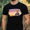 T-Shirt Men Kangaroo As a Policeman Motif Cotton Size XS To 5XL