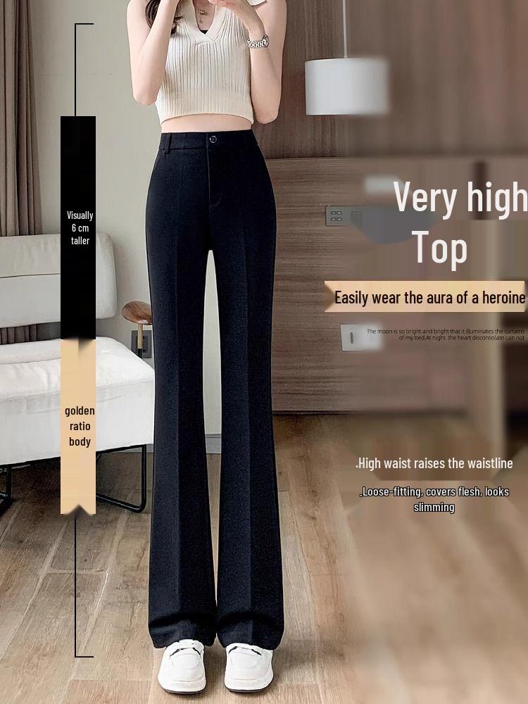 

Summer 2026 Women s High-Waisted Petite Flare Suit Pants S 80-91 lbs