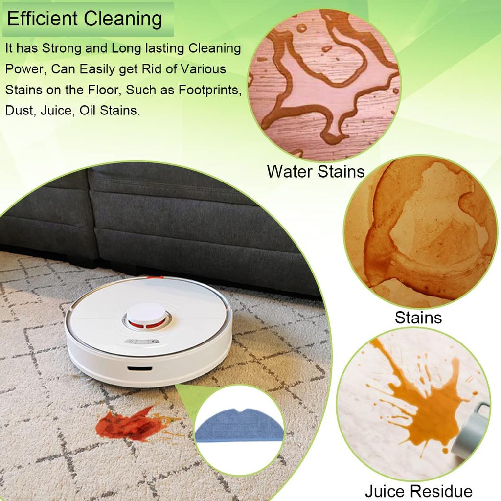 EATBALE Mop 8 Microfiber Soft Compatible with S7 S7 MaxV S7 MaxV S7 and Robot Vacuum Cleaners Cloths, Pads, S8, S8+, S7, S7+, S7Plus, MaxV, Plus,