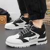 Sneakers for Men Autumn Thick Sole Vulcanized Shoes Outdoor Non-slip Male Hiking Shoe Breathable High-top Ankle Boots Sport Shoe