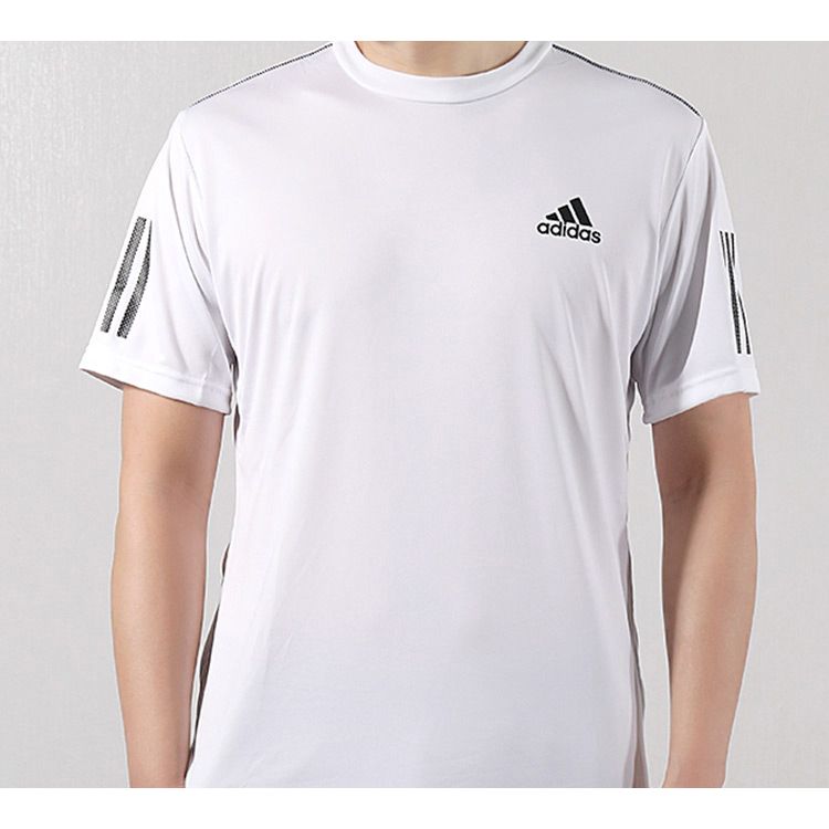 Adidas Club 3-Stripe Short Sleeve T-Shirt Men Tops White DP2875
