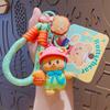 Cartoon Butter Bear Picnic Trip Doll Keychain Pendant Couple Schoolbag Keychain Pendant Gift