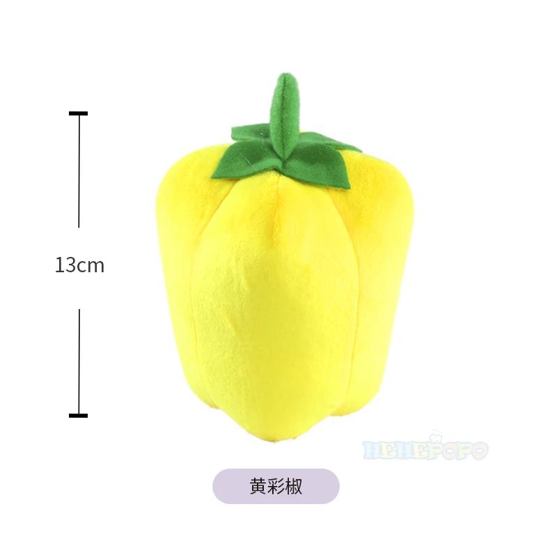 Simulation Fruits Vegetable Plush Toy Garlic Strawberry Broccoli Watermelon Pumpkin Soft Stuffed Plushie Doll Baby Education Toy