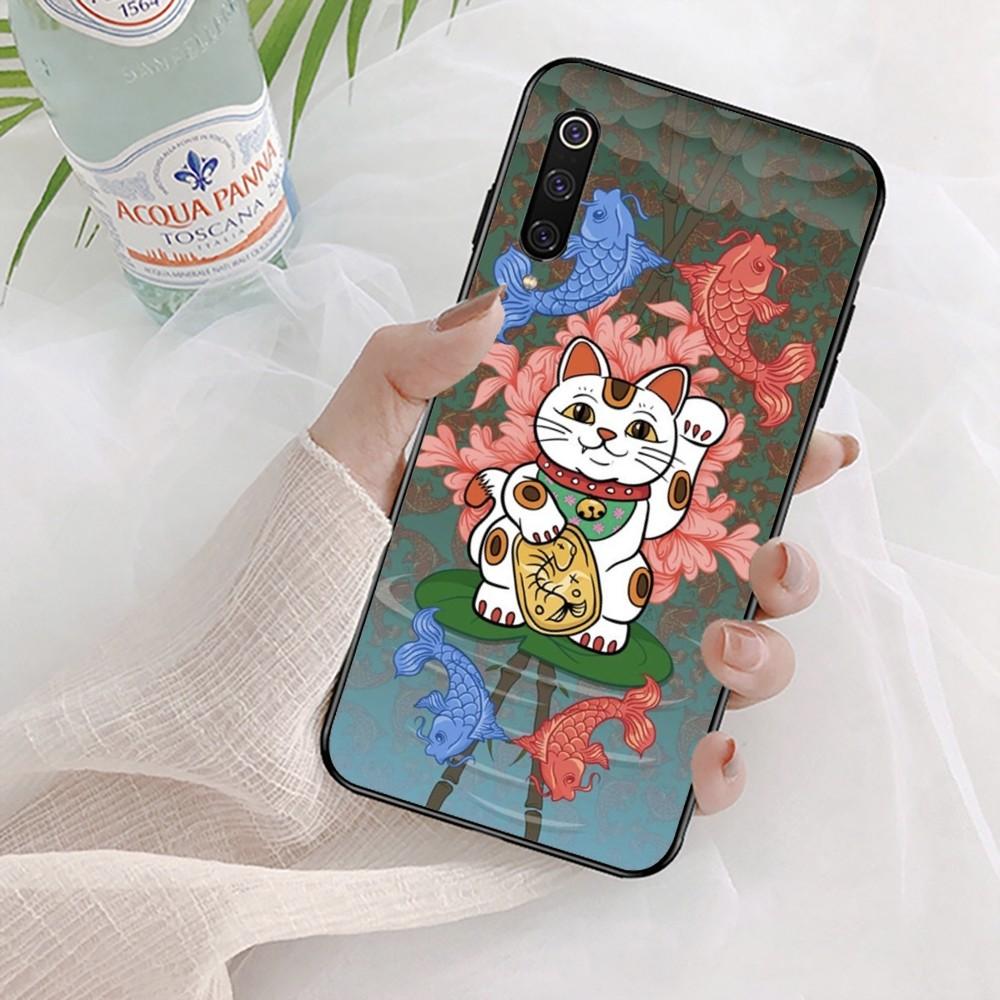 

Чехол для телефона Lucky Cat для Xiaomi Mi 5X 8 9 10 11 12 lite pro 10T PocoX3pro PocoM3 Note 10 pro lite Xiaomi Note10