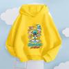 "GREETINGS" Graffiti Cartoon Printed Kids' Hoodie, Let Children Wear Personality-Filled Hip-Hop Playful Fashion Sense