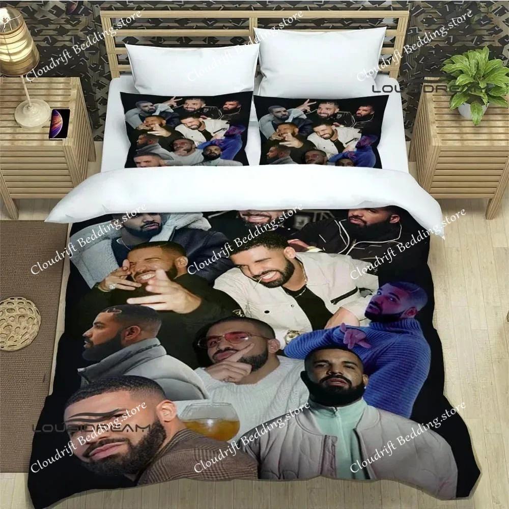 Rapper Drake 3D Printed Bedding Sets Exquisite Bed Supplies Set Duvet Cover Bed Comforter Set Bedding Set Luxury Birthday Gift