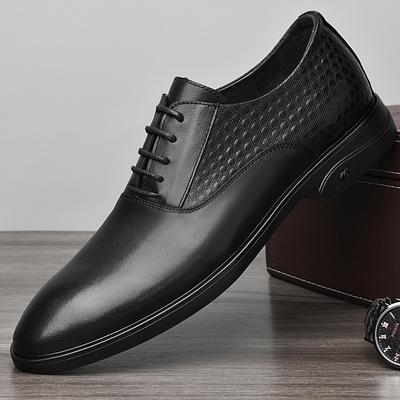 FashionGenuine Leather Oxford Fotwear High Quality Mens Dress Shoes New Fashion Wedding Party Formal Shoes Lace Up Male Business Shoes