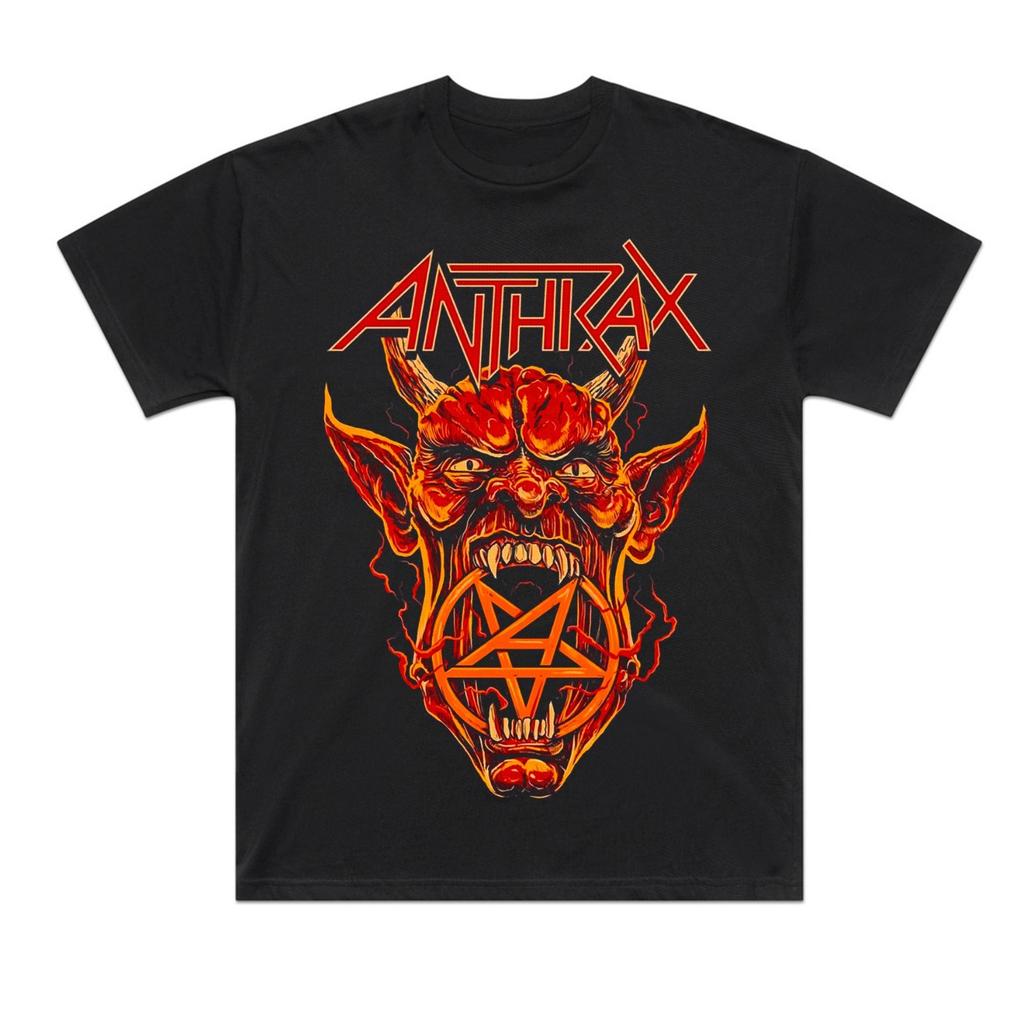 ANTHRAX T SHIRT BLACK UNISEX MERCH BAND