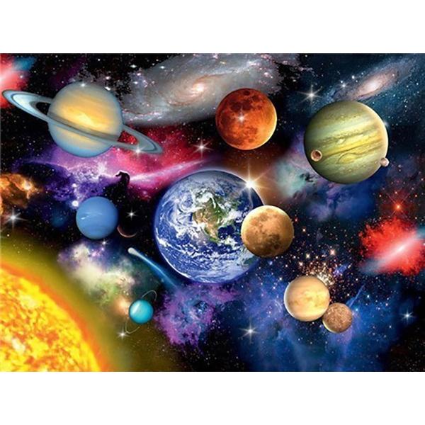 5D DIY Diamond Painting Universe Space Landscape Kit Full Drill Round Embroidery Mosaic Art Picture of Rhinestones Home Decor