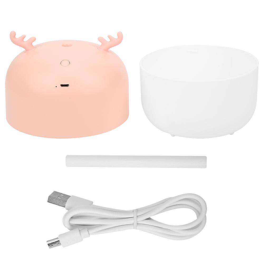 500ml Distinctive Air Humidifier Desktop Home Night Light Large Capacity Humidifier USB Powered