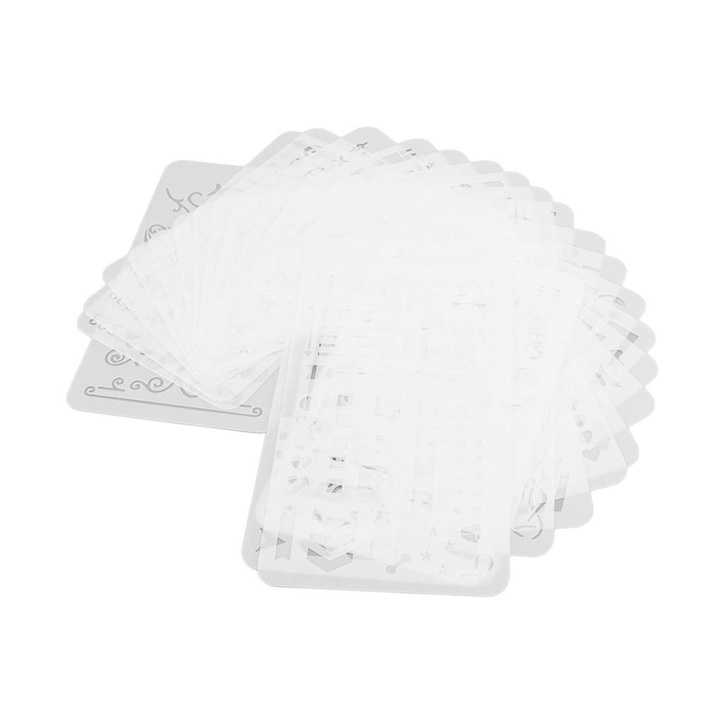 24 Stück Hohlmalvorlagen PET Kopierzeichenschablonenbretter für DIY Bastelarbeiten