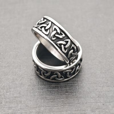 Severská mytologie Keltský uzel Titanová ocelová ring pro muže