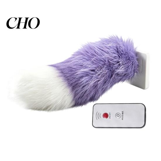 Ornament Electric Mișcător pentru Coada Mașinii, Animal Pufos cu Telecomandă, Decor Atrăgător, Blană Mișcătoare Activată de Sunet, Portbagaj Cosplay Anime