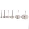 100pcs/lot Stainless Steel Blank Post Earring Studs Pins Steel Flat Round Tray Base for Earring Jewelry Findings Supplies DIY